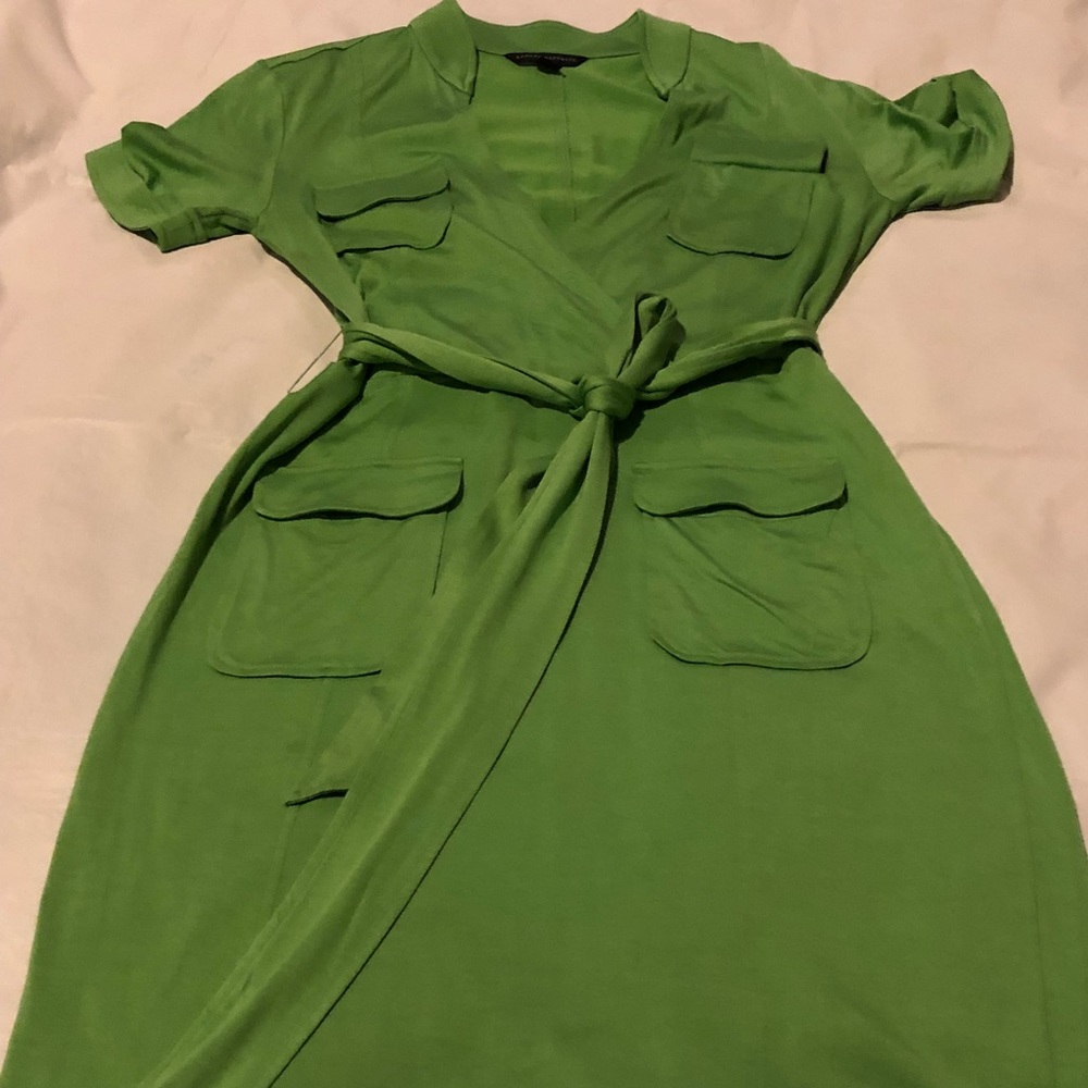 ⭐️ Banana Republic green dress tie belt 4 pockets